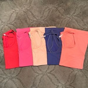 5 Gapfit racer back tanks